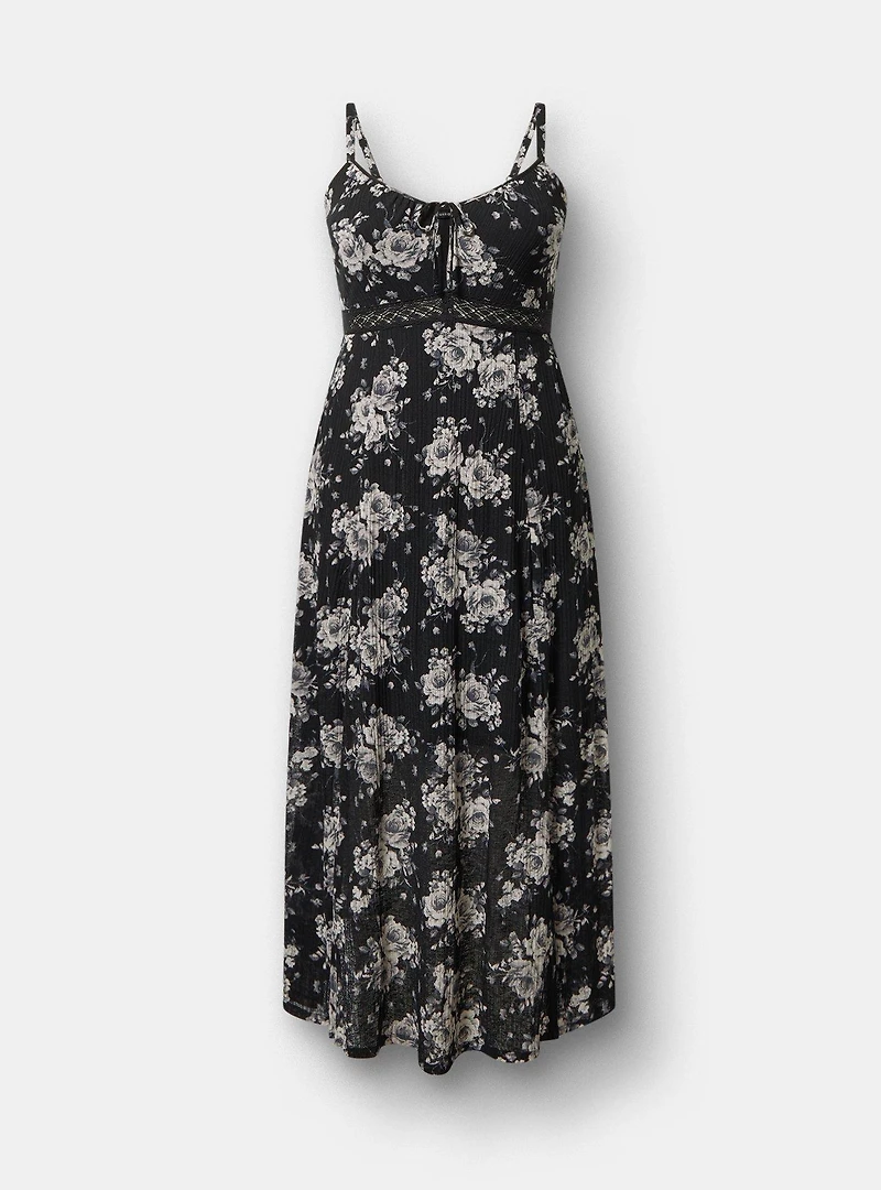 Double-Slit Maxi Dress