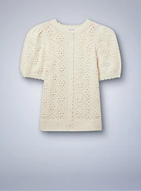 Belle Isle Scallop Edge Cardigan