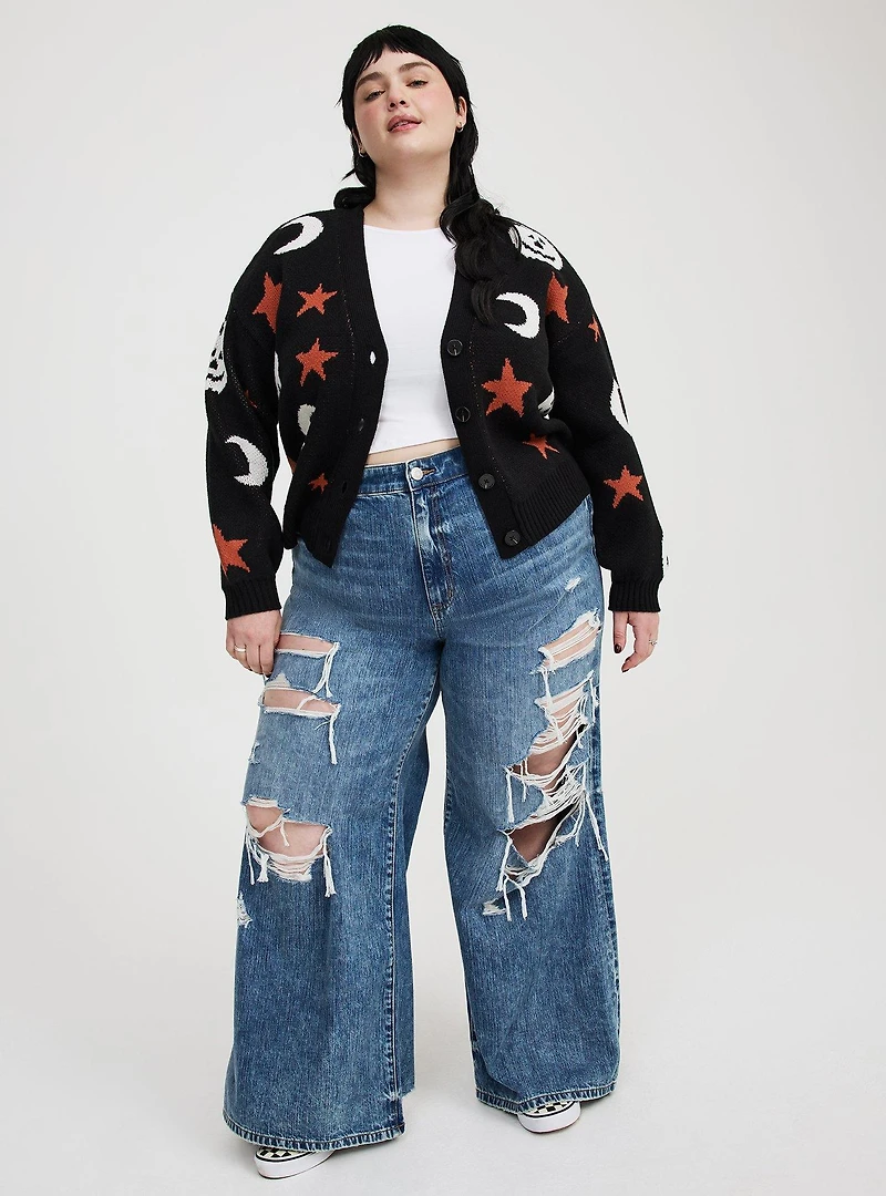 Halloween Button-Up Cardigan