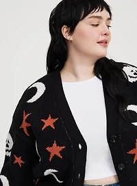 Halloween Button-Up Cardigan