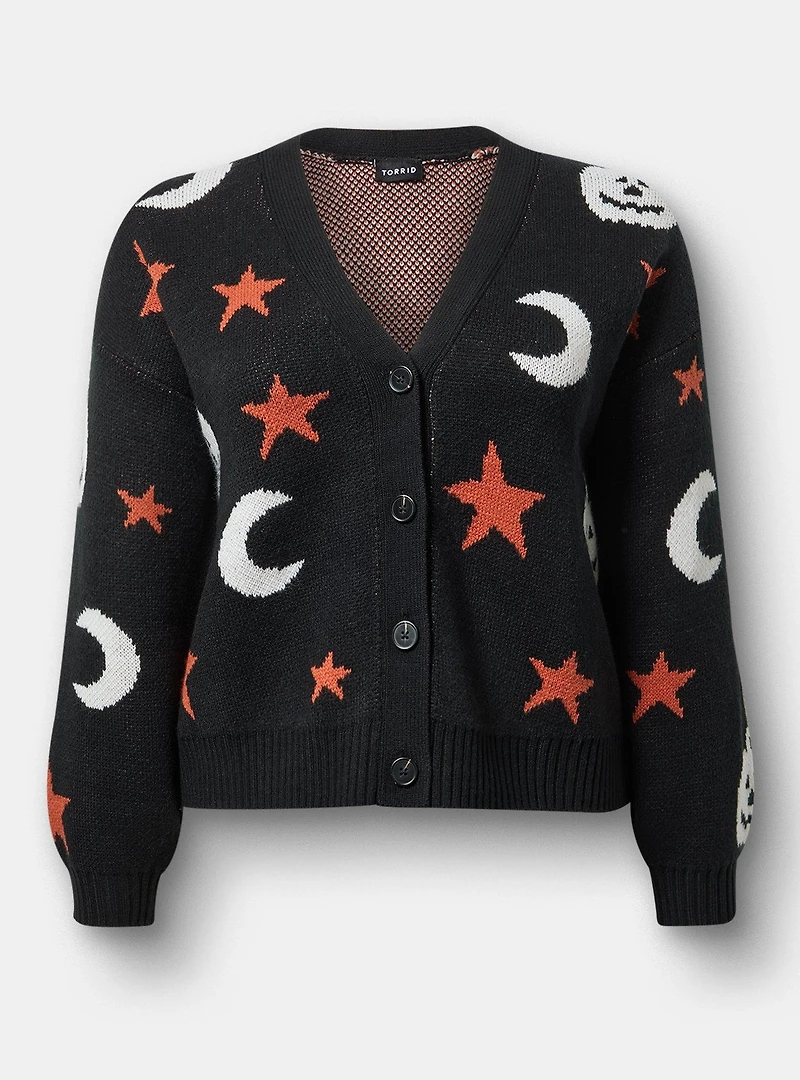 Halloween Button-Up Cardigan