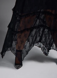 Nightfall Tiered Lace Maxi Dress