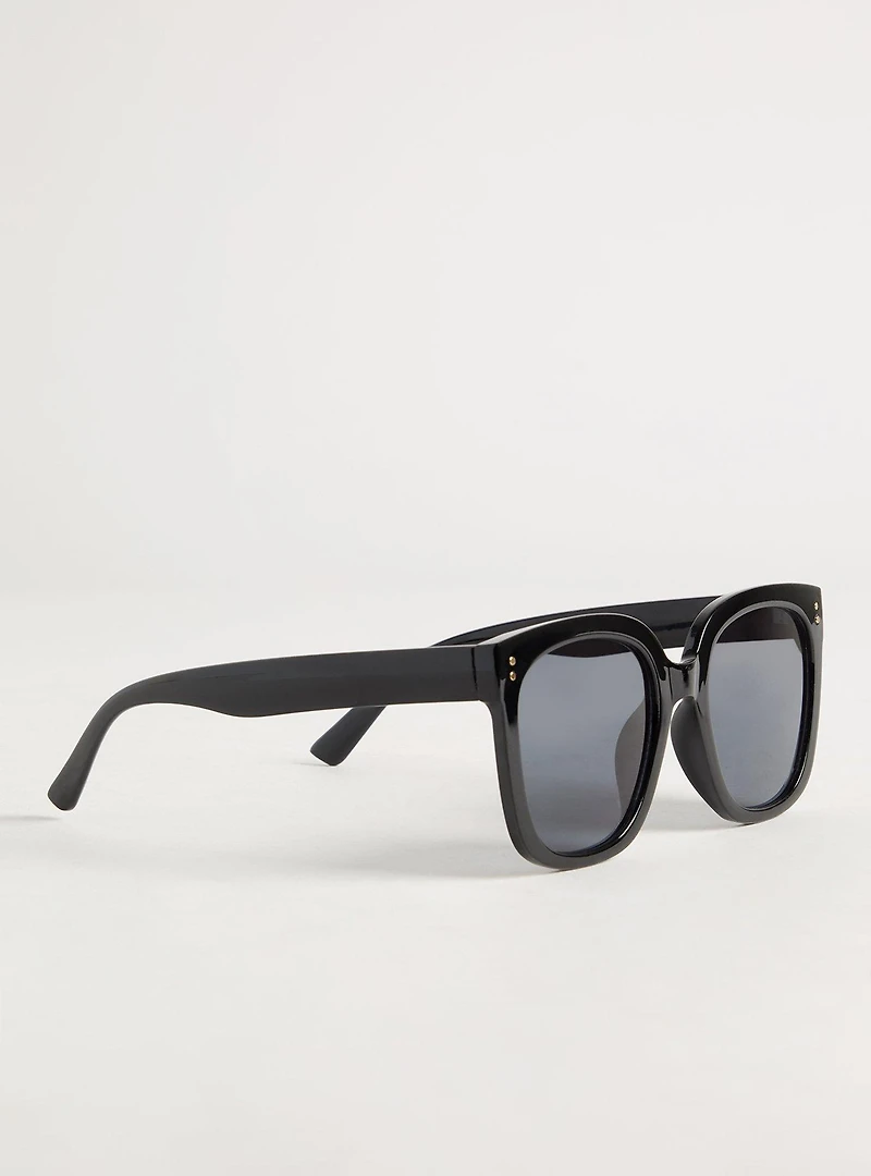 Angular Square Smoke Lens Sunglasses