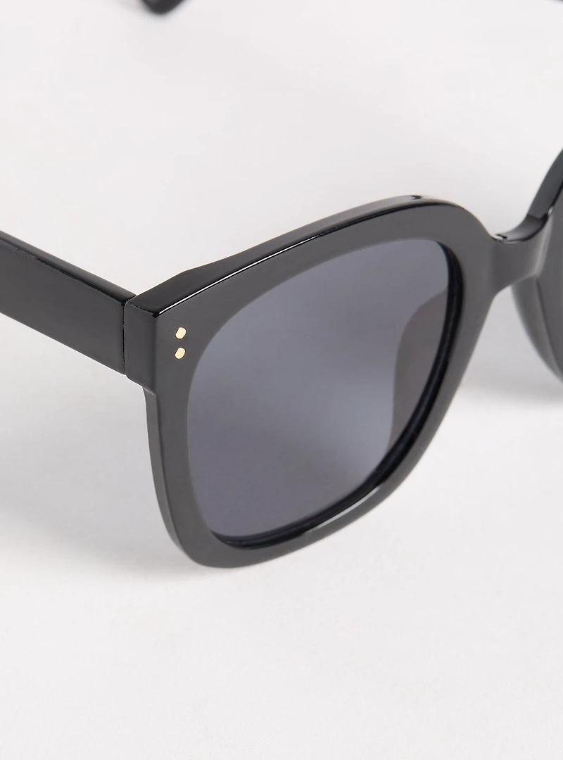 Angular Square Smoke Lens Sunglasses