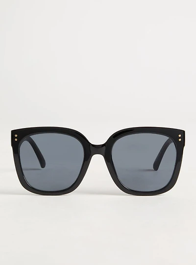 Angular Square Smoke Lens Sunglasses