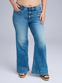 Belle Isle High-Rise A-Line Flare Jeans