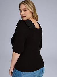 Belle Isle Ruffle Pullover Top