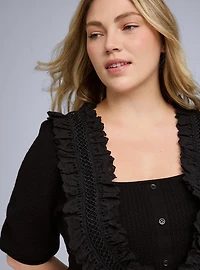 Belle Isle Ruffle Pullover Top
