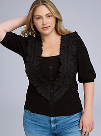 Belle Isle Ruffle Pullover Top