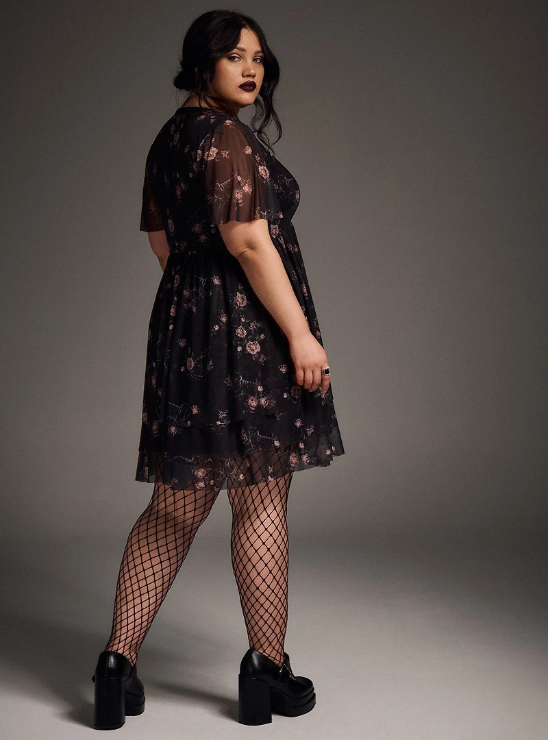 Nightfall Tiered Mini Dress