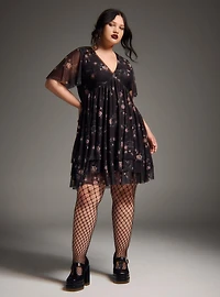 Nightfall Tiered Mini Dress