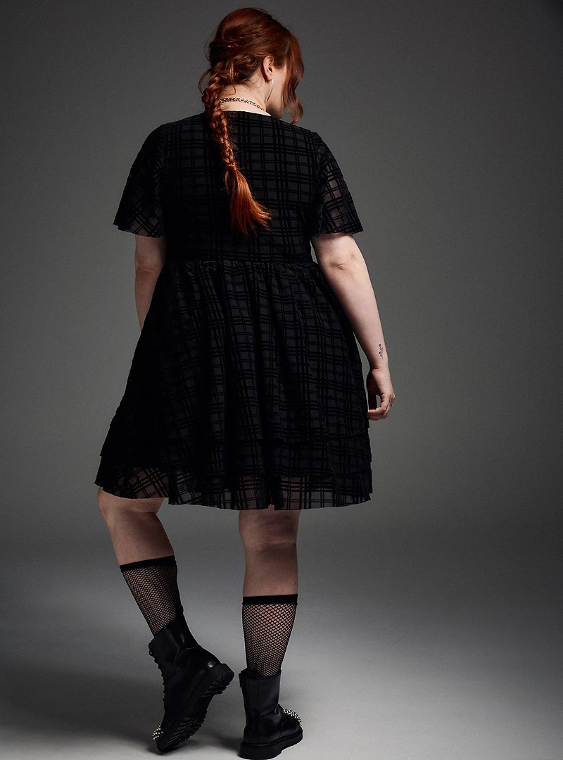 Nightfall Tiered Mini Dress