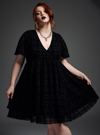 Nightfall Tiered Mini Dress