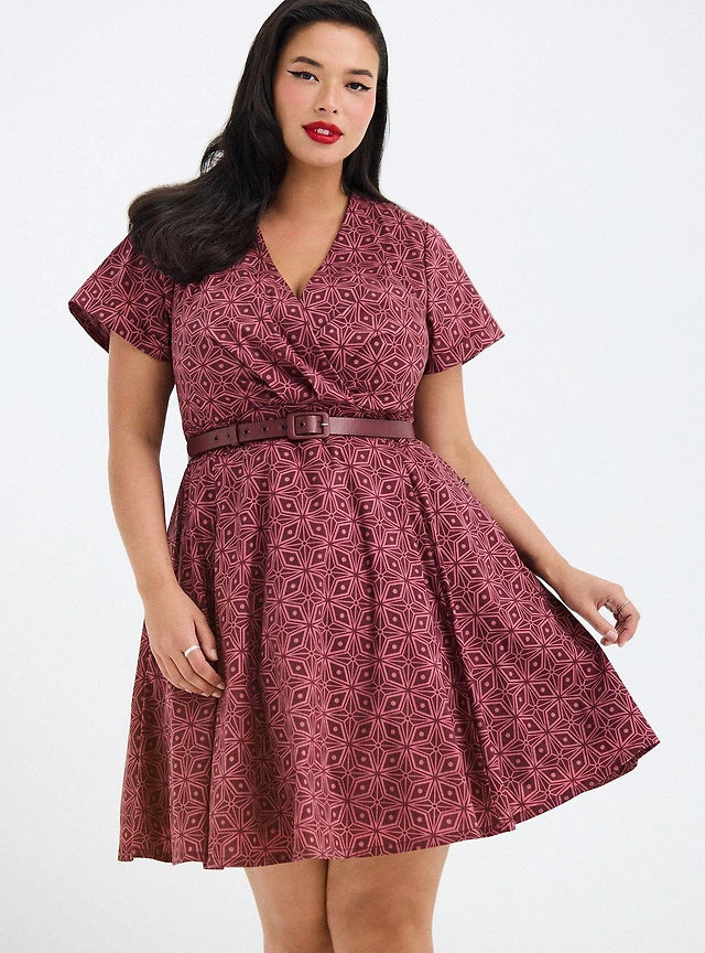 TORRID Retro Chic Surplice Mini Dress | Liberty Center