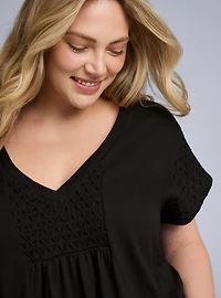 Belle Isle Smocked Trapeze Top