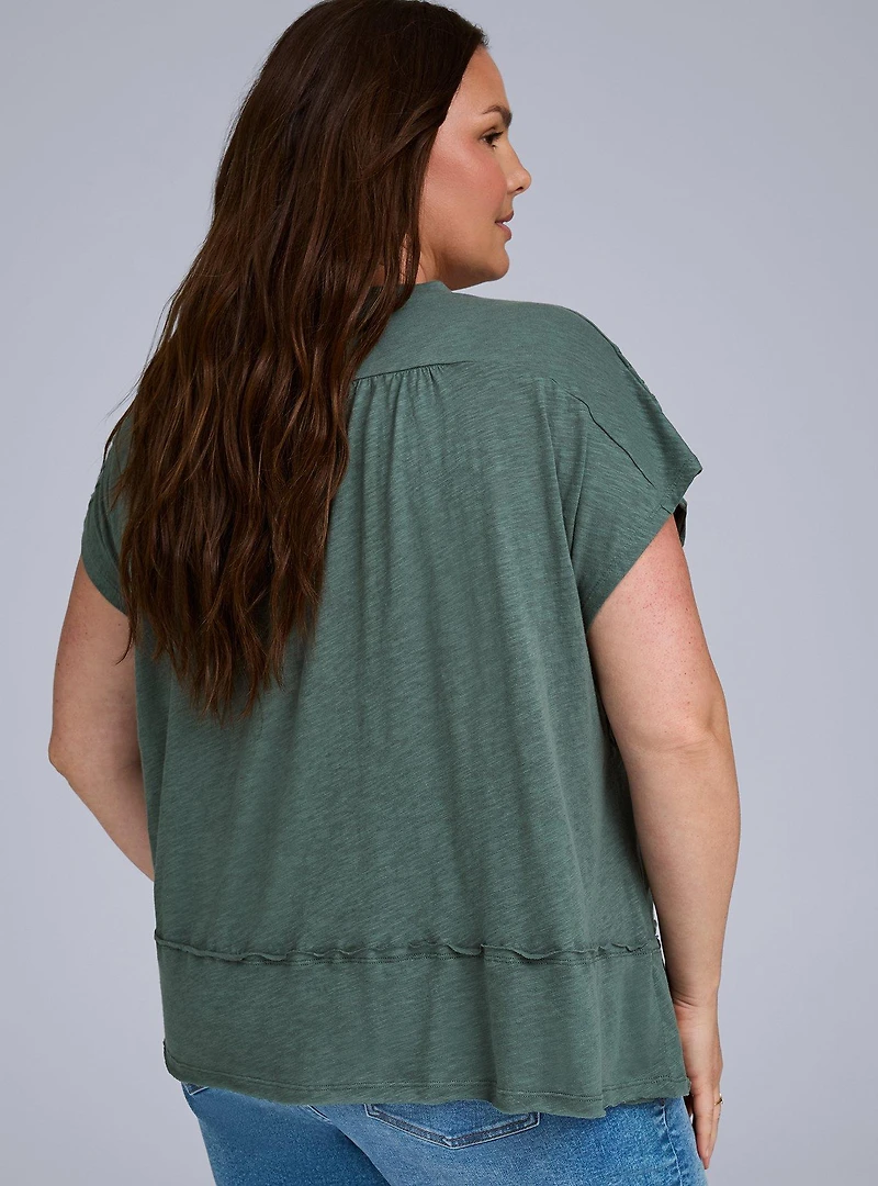 Belle Isle Pintuck Trapeze Top