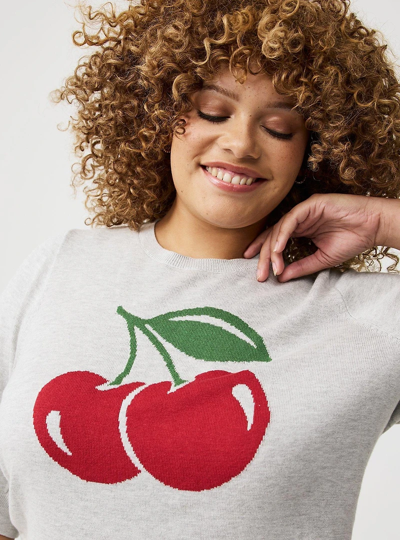 Cotton-Blend Crew Pullover Sweater