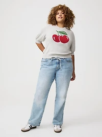 Cotton-Blend Crew Pullover Sweater