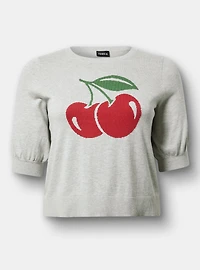 Cotton-Blend Crew Pullover Sweater