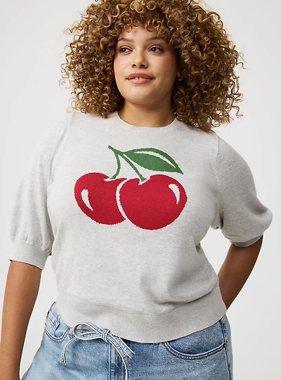 Cotton-Blend Crew Pullover Sweater
