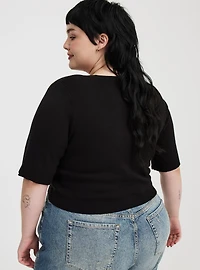 Button-Front Shrug