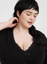 Button-Front Shrug