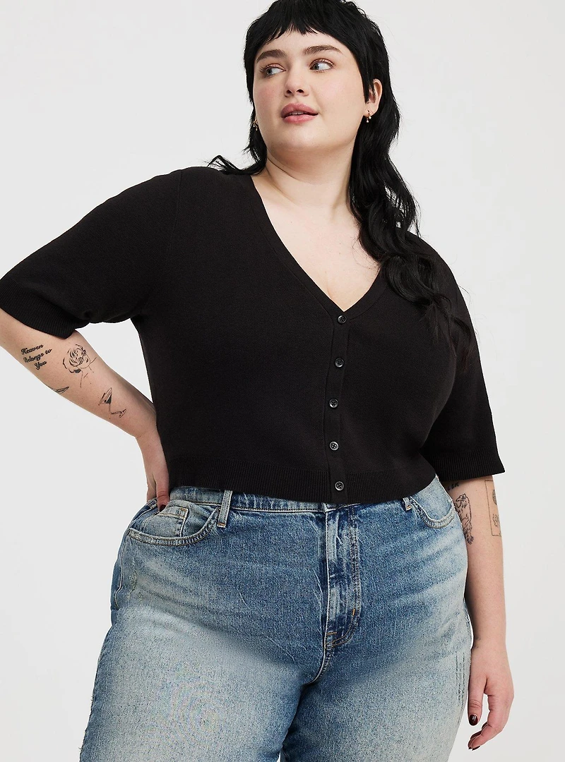 Button-Front Shrug