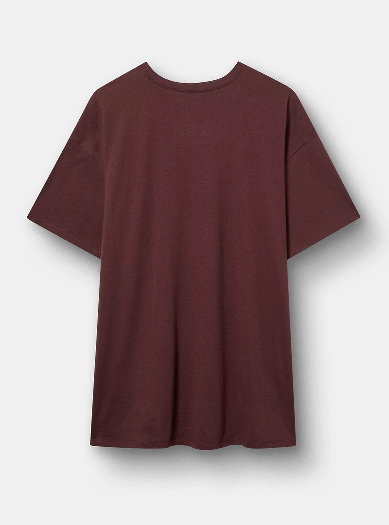 Def Leppard Oversized Cotton Jersey Tunic Tee