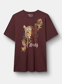 Def Leppard Oversized Cotton Jersey Tunic Tee
