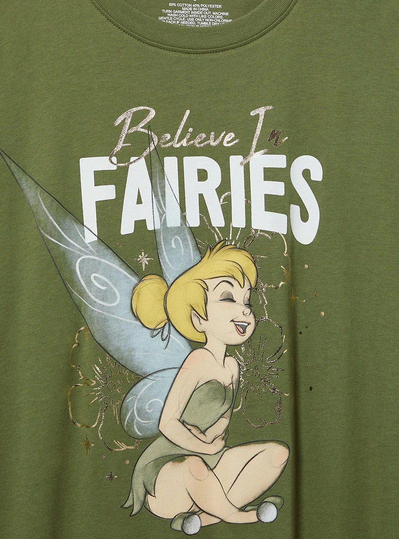 Disney Tinkerbell Oversized Cotton Tunic Tee