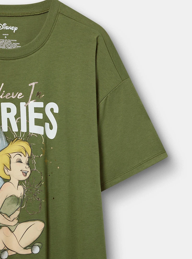 Disney Tinkerbell Oversized Cotton Tunic Tee