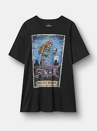 Mermaid Skeleton Oversized Tunic Tee