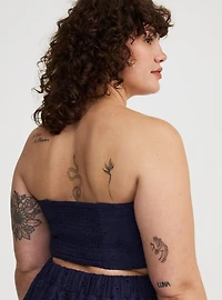Embroidered Corset Top And Skirt Set
