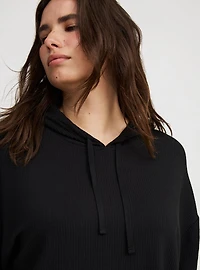 Textured Rib Lounge Hoodie