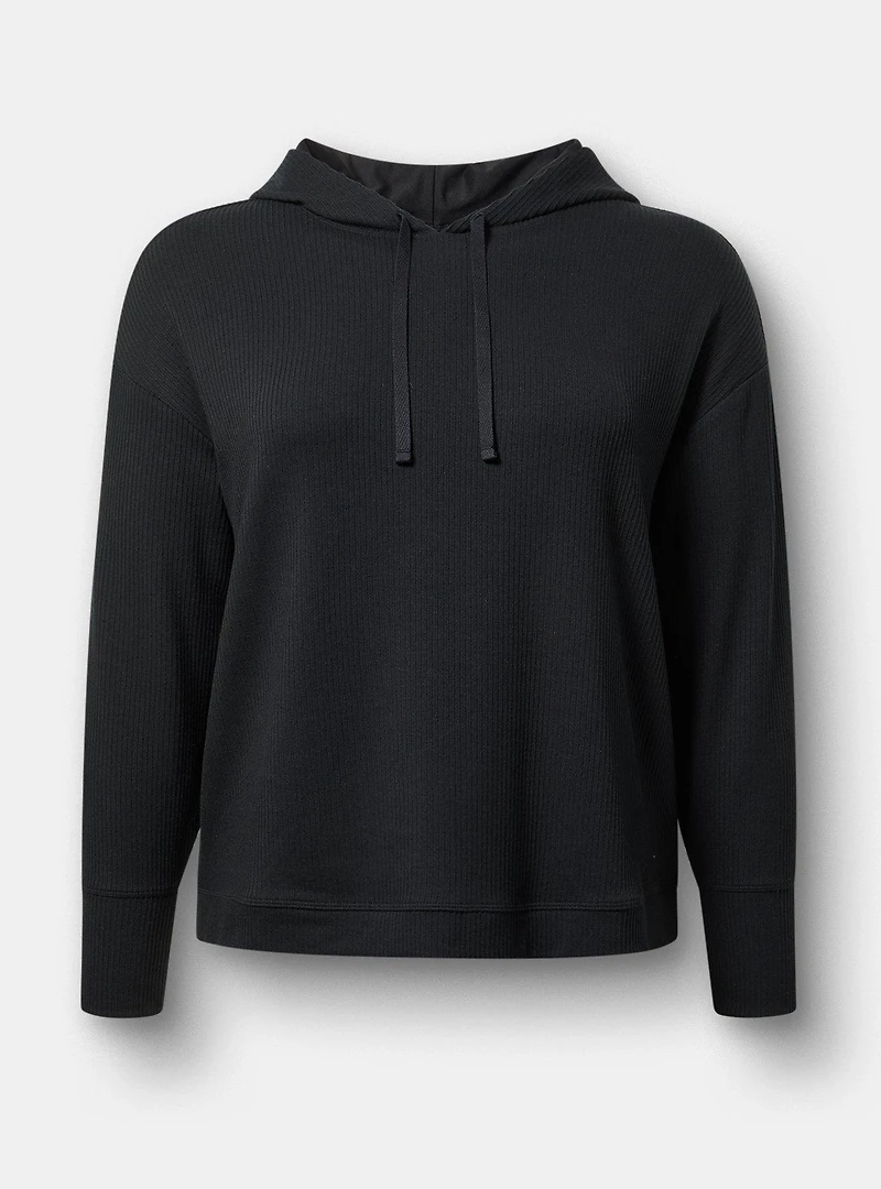 Textured Rib Lounge Hoodie