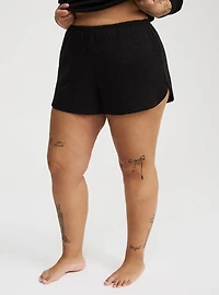 Cotton Jersey Waffle Lounge Short