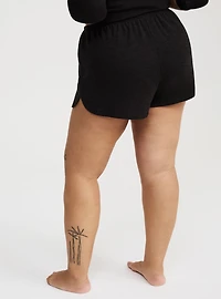 Cotton Jersey Waffle Lounge Short