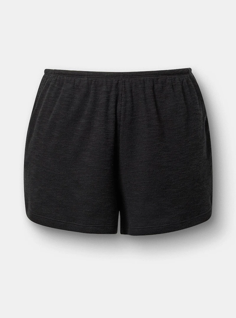 Cotton Jersey Waffle Lounge Short