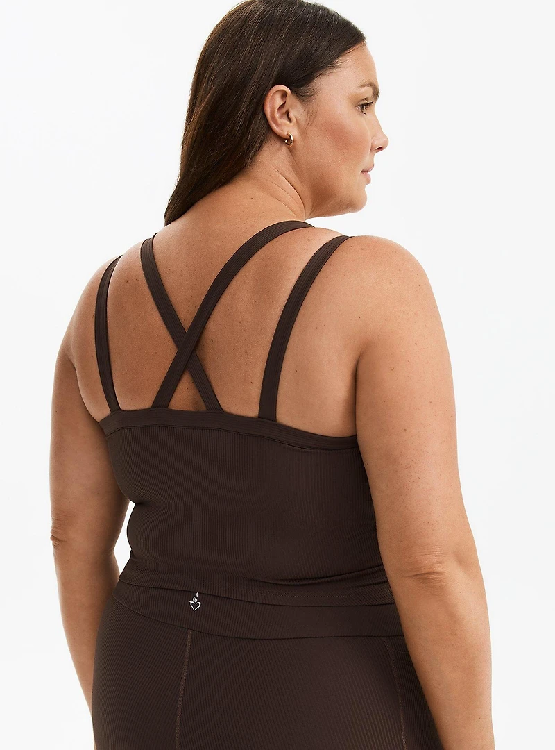Performance Rib Longline Active Sports Bra