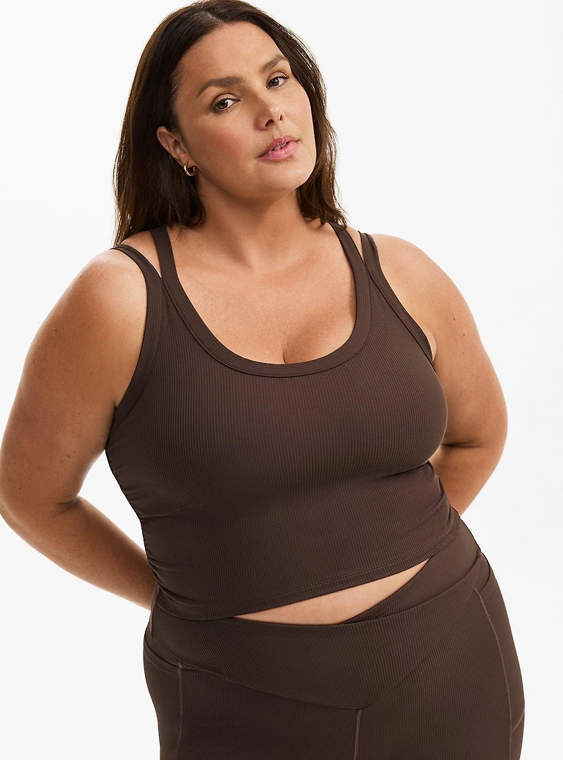 Performance Rib Longline Active Sports Bra