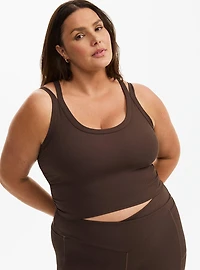 Performance Rib Longline Active Sports Bra