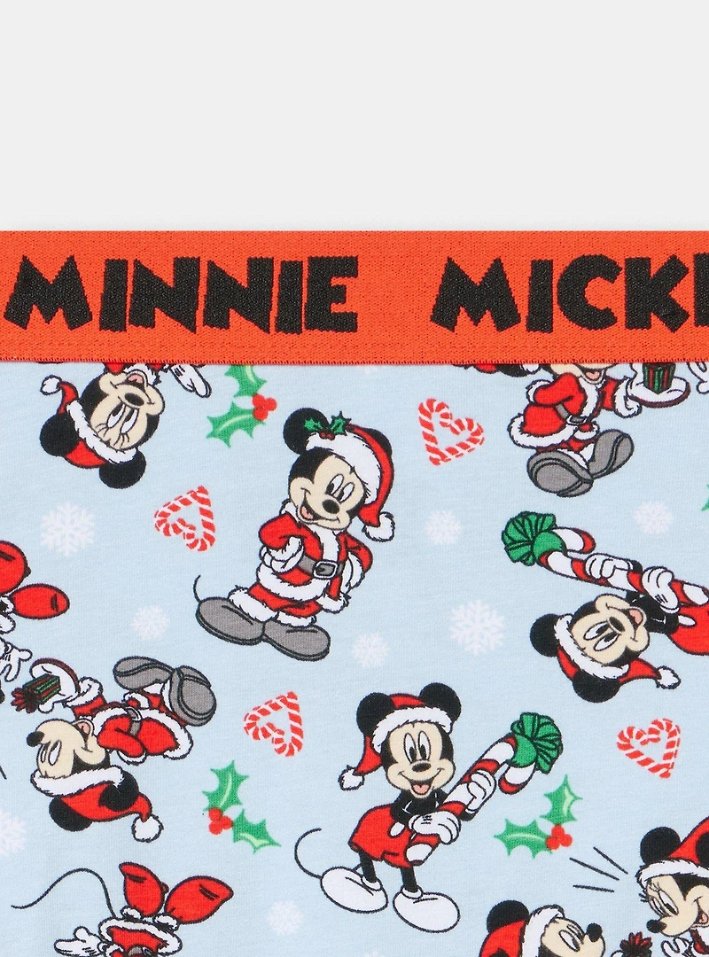 Mickey Mouse Christmas Mid-Rise Cotton Brief Panty