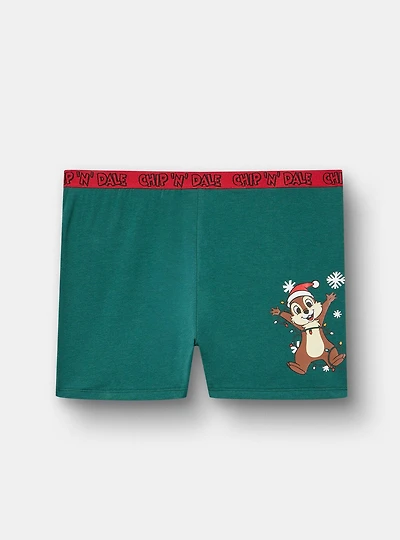 Chip 'n Dale Christmas Mid-Rise Cotton Shortie Panty