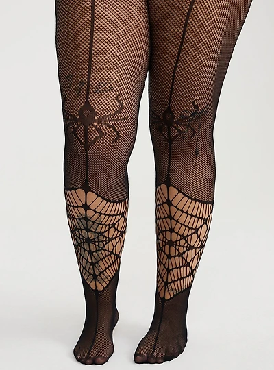Halloween Spider Web Tights
