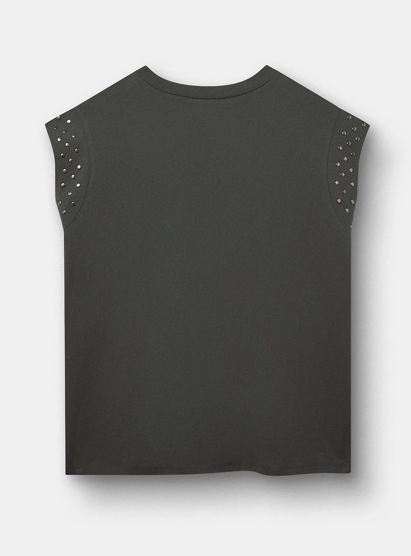 Studded Dolman Tee