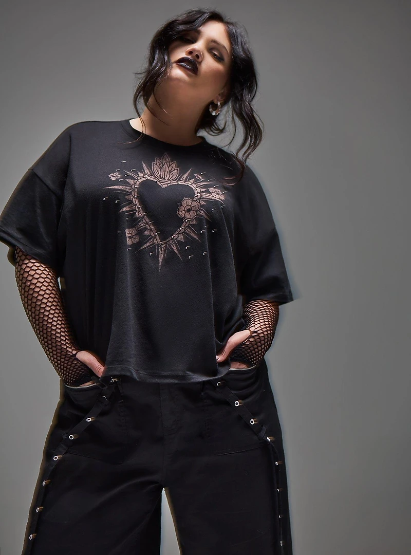 Nightfall Heritage Jersey Oversized Graphic Tee