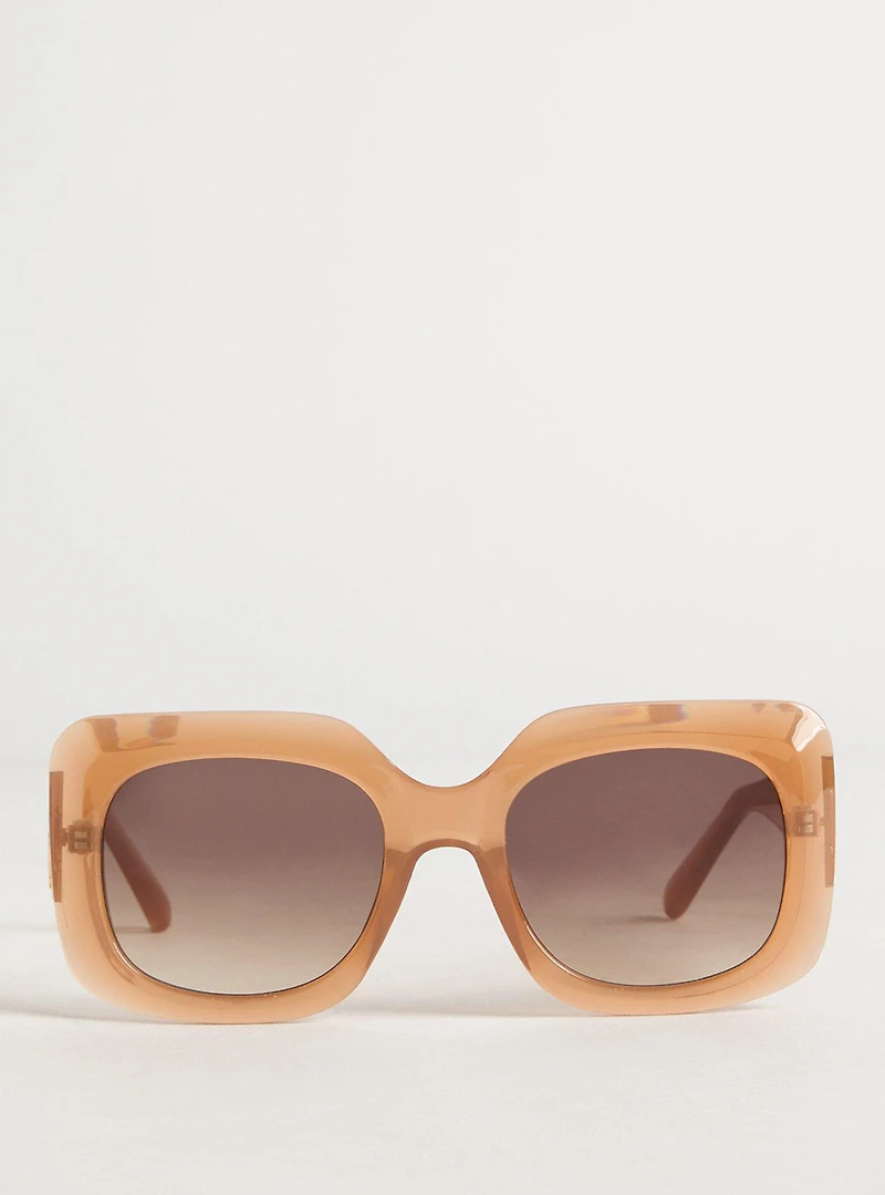 Square Oversized Ombre-Lens Glasses