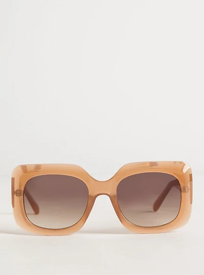 Square Oversized Ombre-Lens Glasses