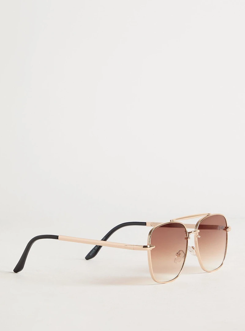 Square Aviator Sunglasses