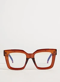Oversized Square Blue-Light Glasses